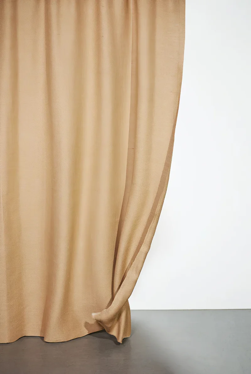 Jute Curtains in Natural Colour - 375g m2