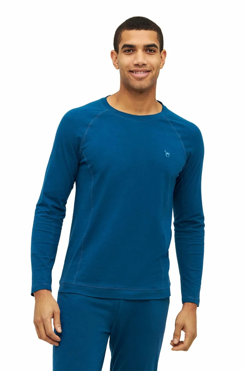Alpaka Schlafanzug Pyjama Oberteil Herren DREAMLINE mit Bio Baumwolle