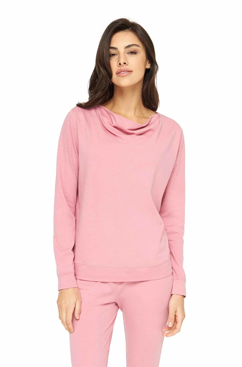 Alpaka Schlafanzug Pyjama Oberteil Damen DREAMLINE mit Bio Baumwolle