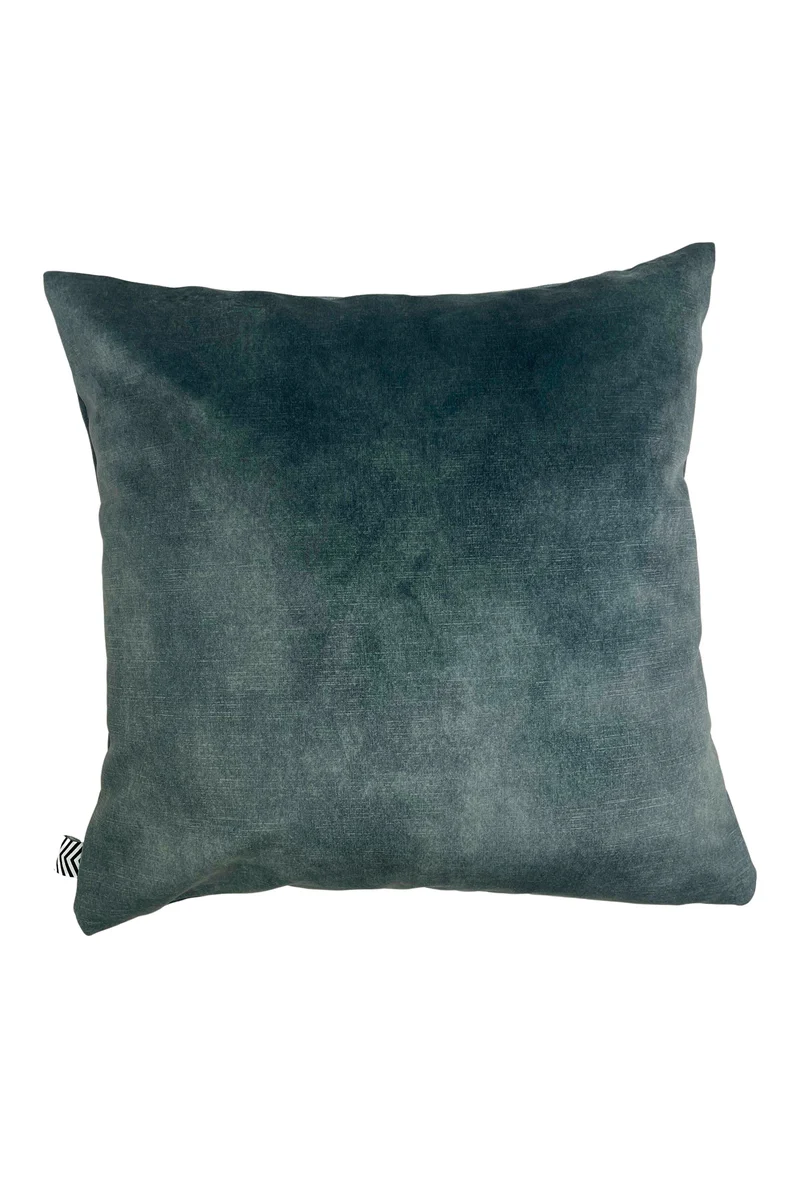 Velvet Cushions "Casino" - Petrol