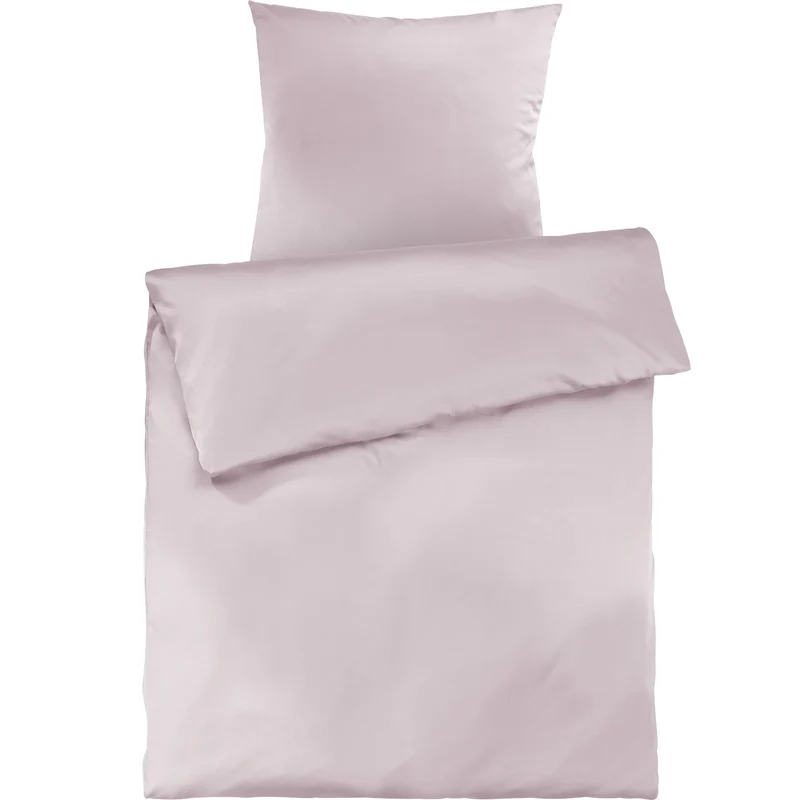 Mako Satin Bettwäsche - Pure Label - Soft Rosa - 155x220 + 80x80cm