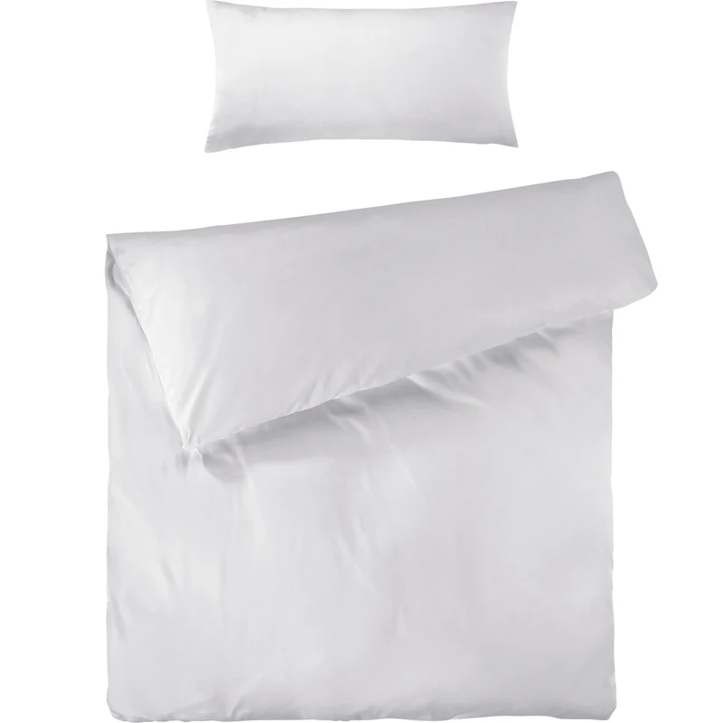 Mako Satin Bettwäsche - Pure Label - Weiß - 155x220 + 40x80cm