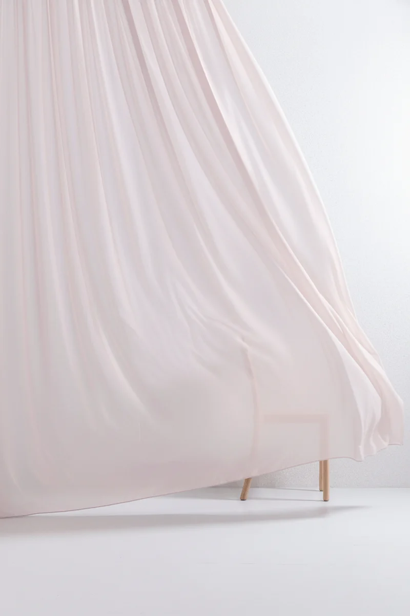 Luxury Sheer Curtains "Georgette" in Light Rose Colour