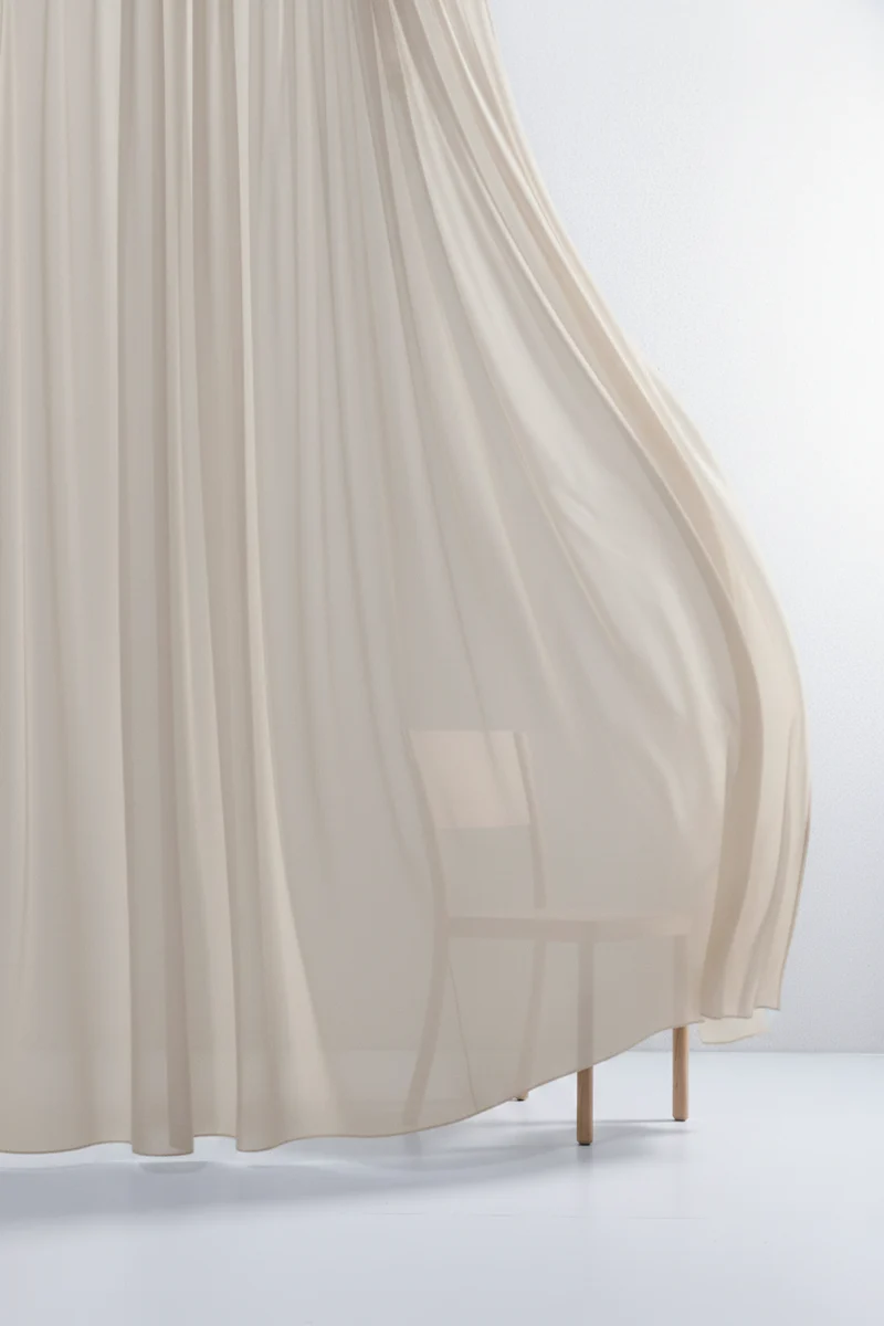 Luxury Sheer Curtains "Georgette" in Nude Colour