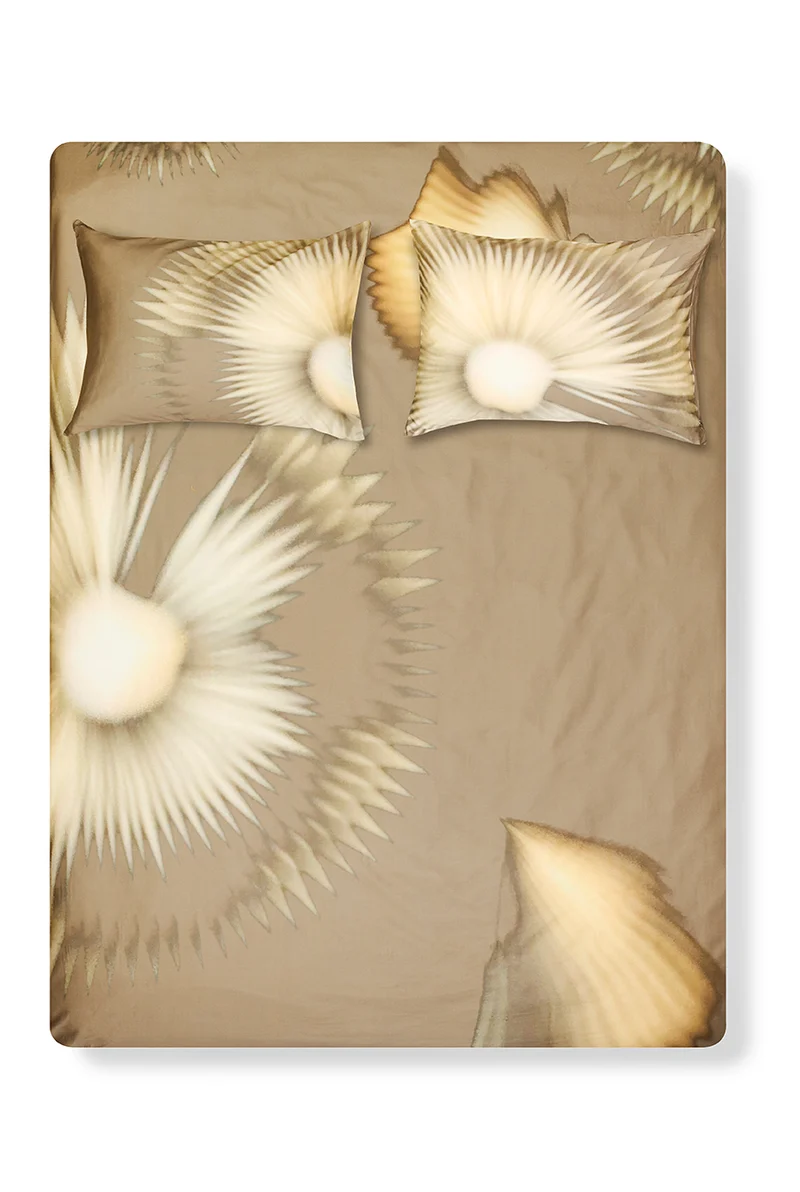 Artist Bedding "Kirigami Bronze" by Naomi Klemp, Paloma Covantes & Lola Wegenstein