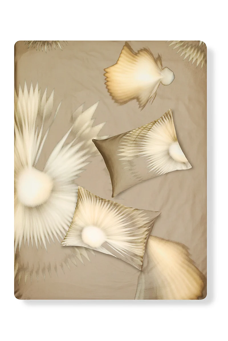Artist Bedding "Kirigami Bronze" by Naomi Klemp, Paloma Covantes & Lola Wegenstein