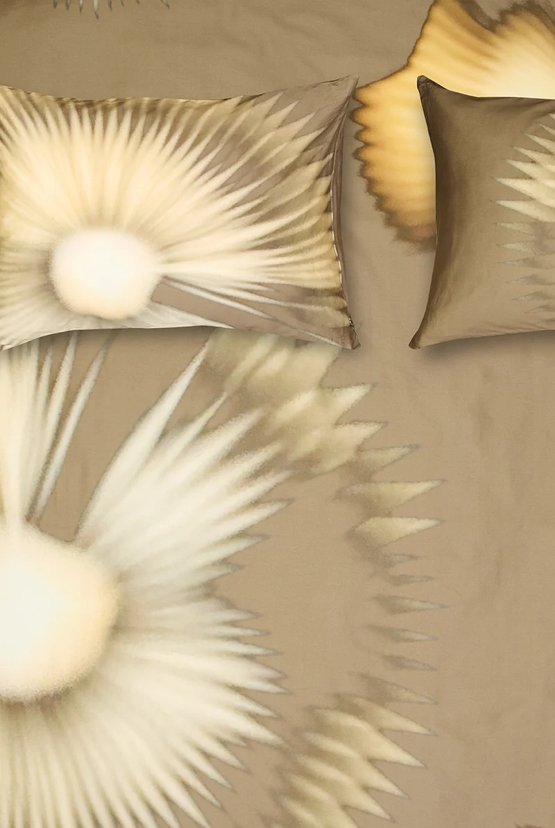 Artist Bedding "Kirigami Bronze" by Naomi Klemp, Paloma Covantes & Lola Wegenstein