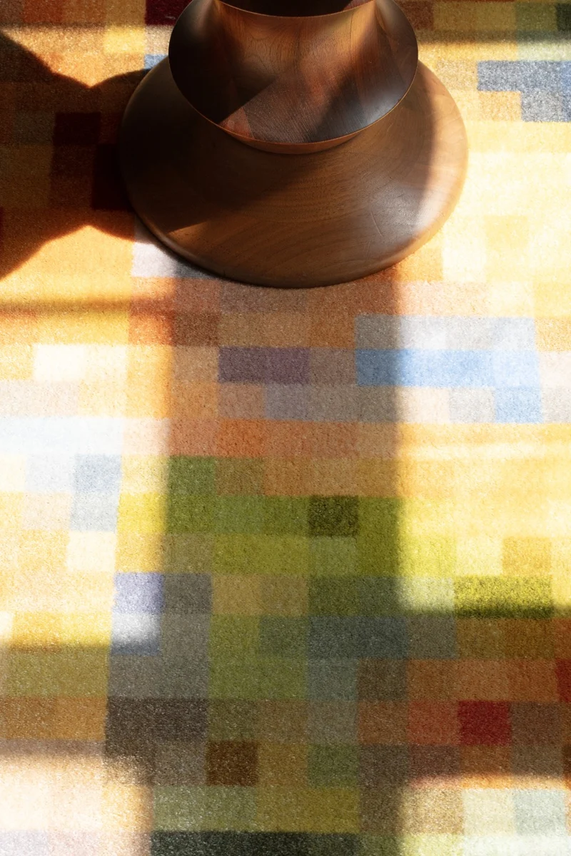"Meadow Pixel" Artist Rug by Michele Rondelli