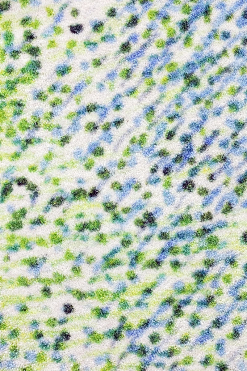 "Nuée" Artist Rug by Roland Schär