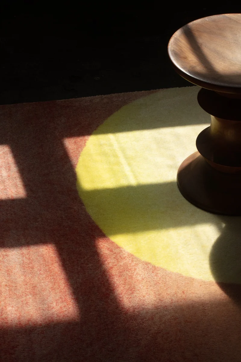 "Tender Fire" Artist Rug by Karina Eibatova