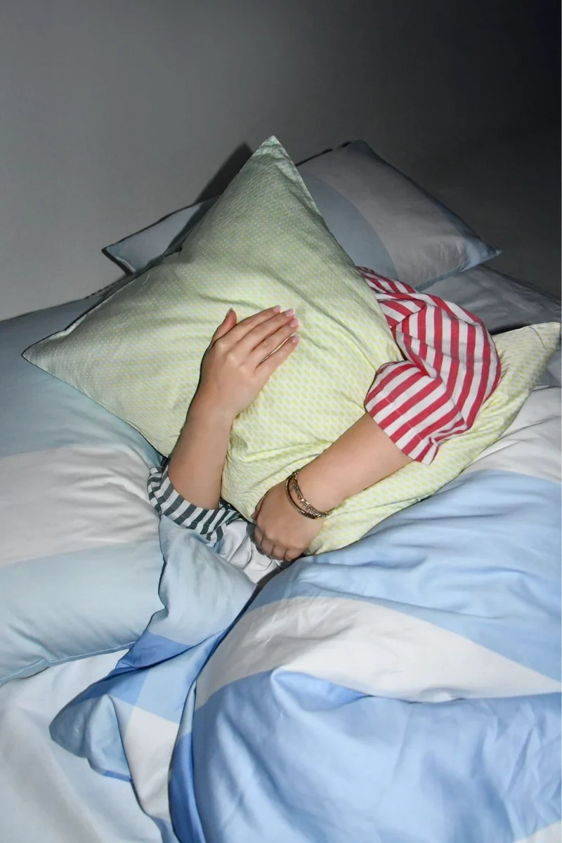 Artist Bedding "Tartzan Blue Haze" by Michele Rondelli