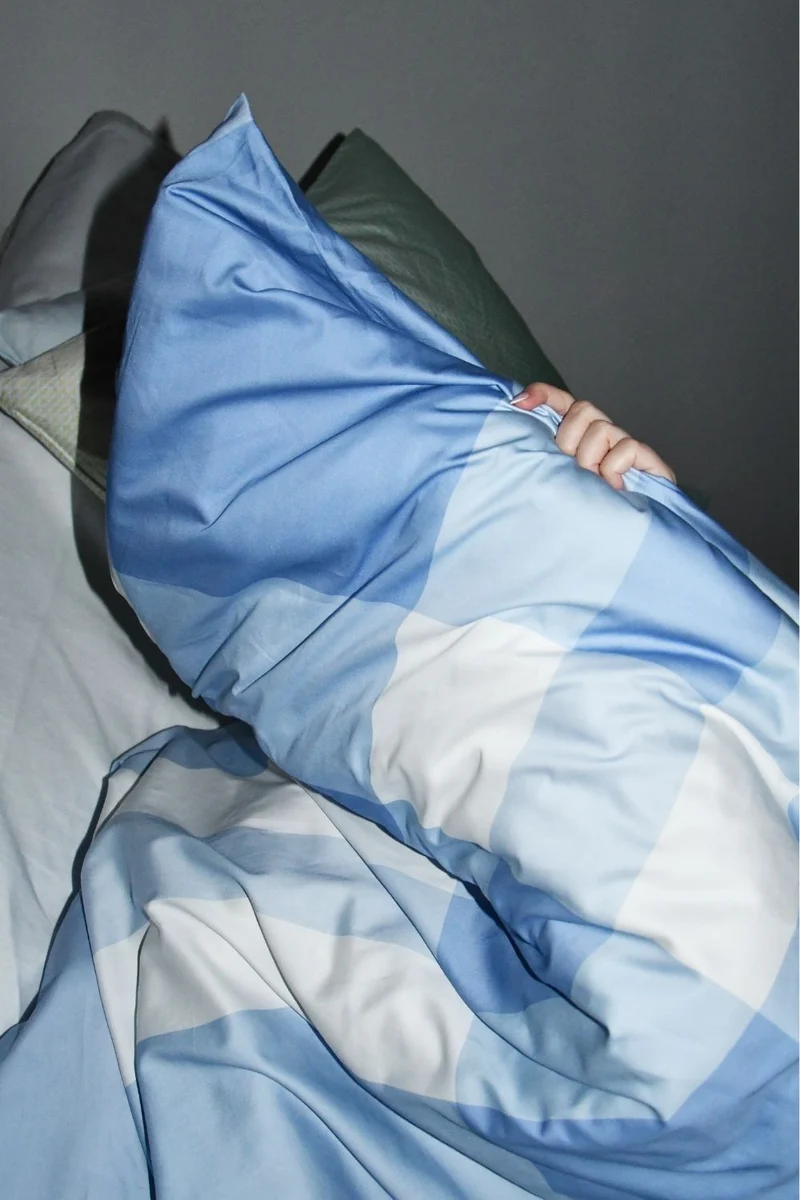 Artist Bedding "Tartzan Blue Haze" by Michele Rondelli