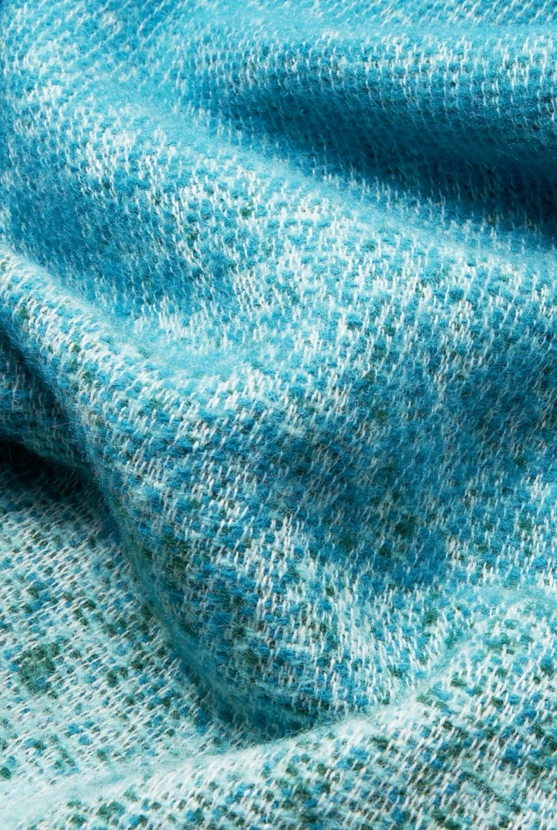 Wool Blanket "Color Rebel Petrol" by Michele Rondelli