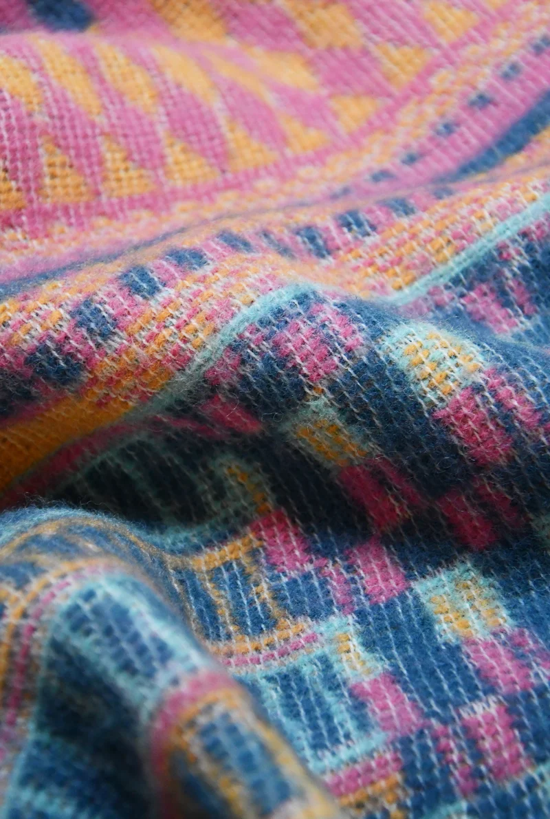 Wool Blanket "Patchwork" by Michele Rondelli
