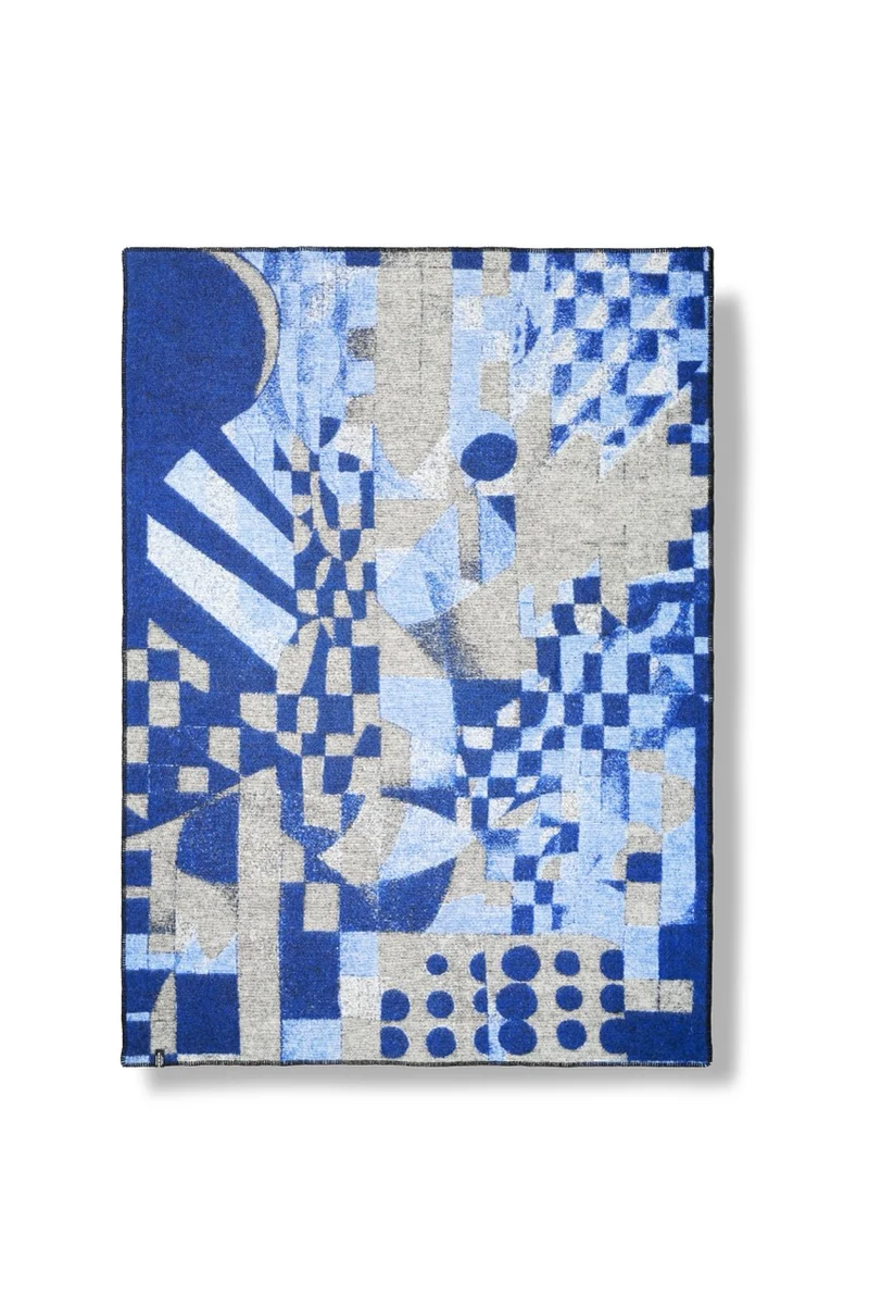 Wool Blanket "Relativity" by Dario Cortese