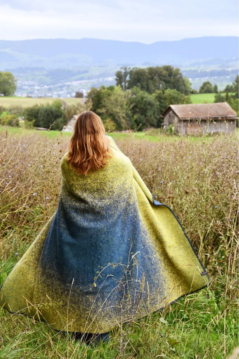 Wool Blanket "Aura" by Michele Rondelli