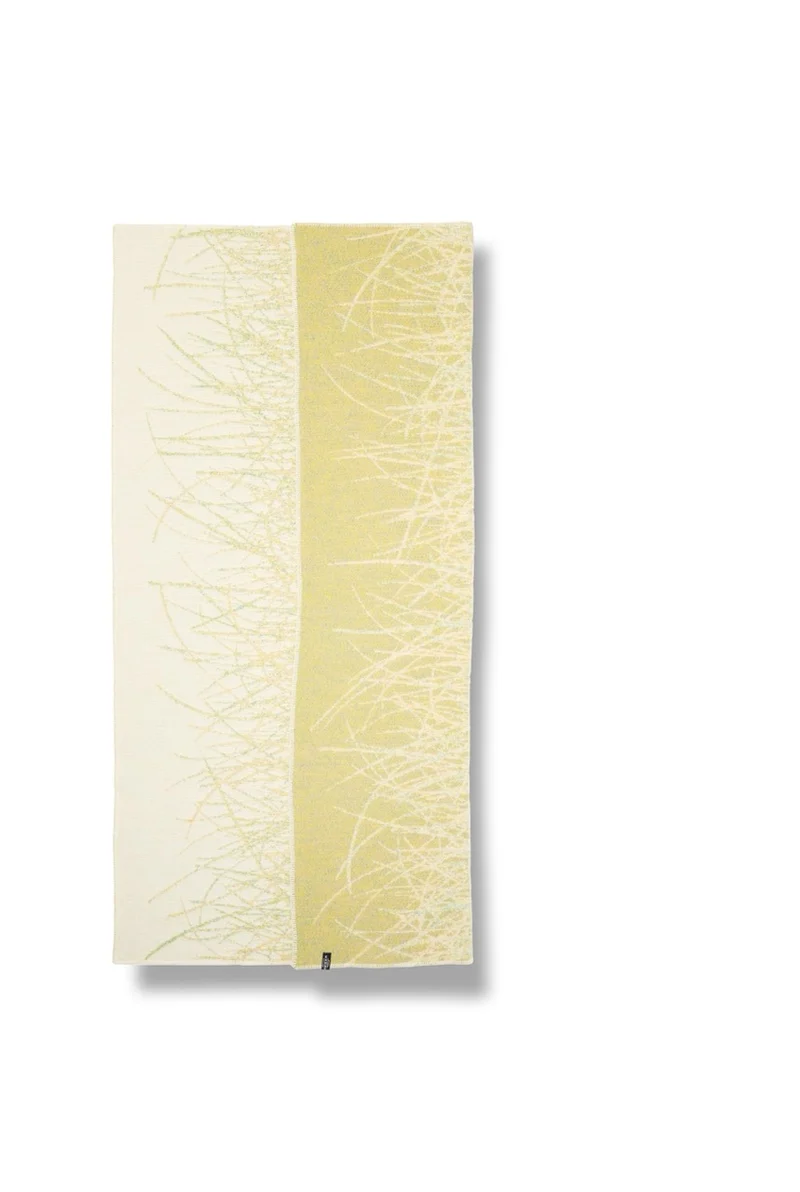 Wool Blanket "Festive Tangle Natural" by Tom Koken
