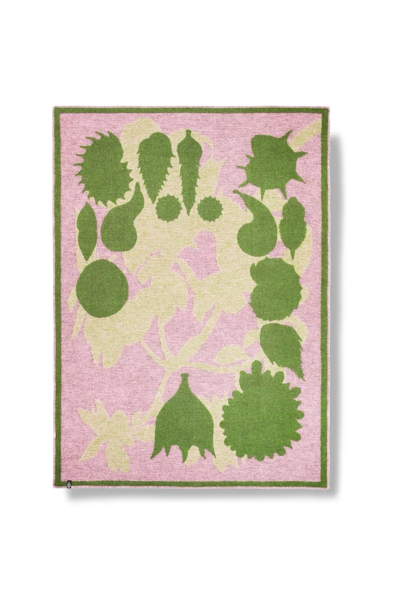 Wool Blanket "Flor y Mar" by Claudia Caviezel