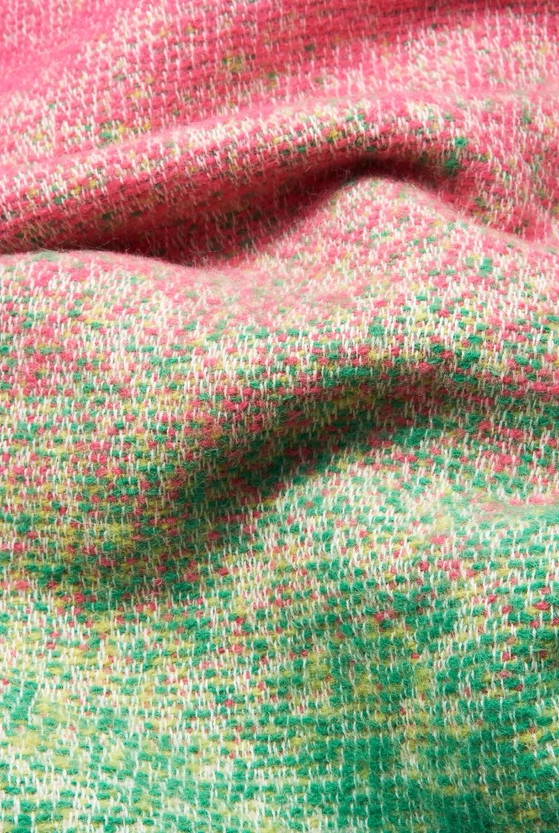 Wool Blanket "Color Rebel Fuchsia" by Michele Rondelli