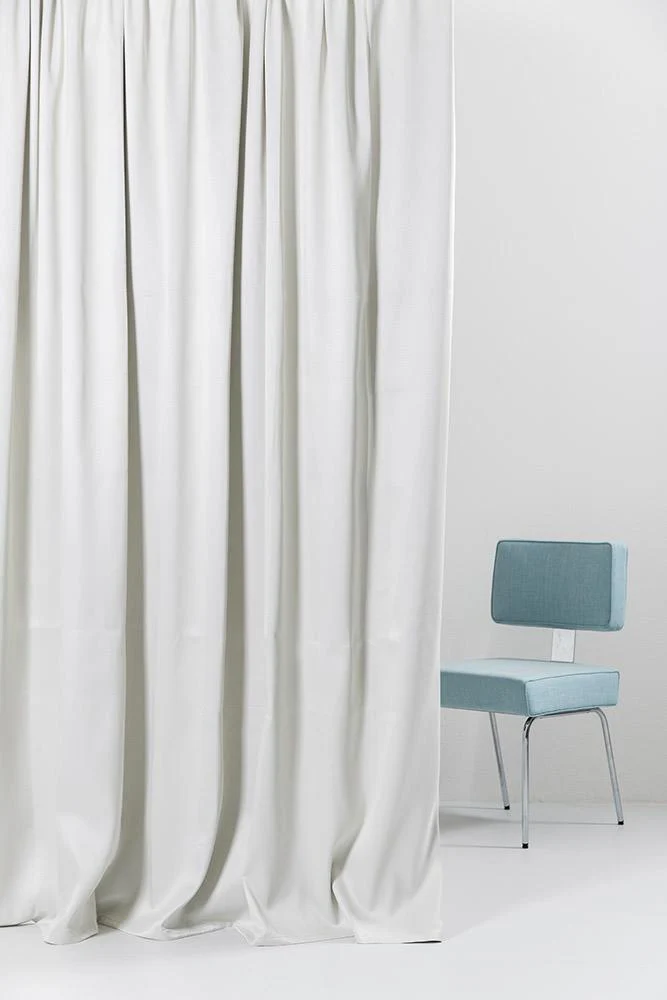 Blackout Curtains (Mat Satin Weave) in Silver Color
