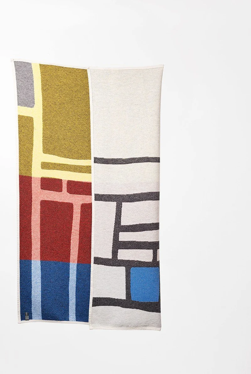 Cotton Blanket Modulon Bojagi by Michele Rondelli