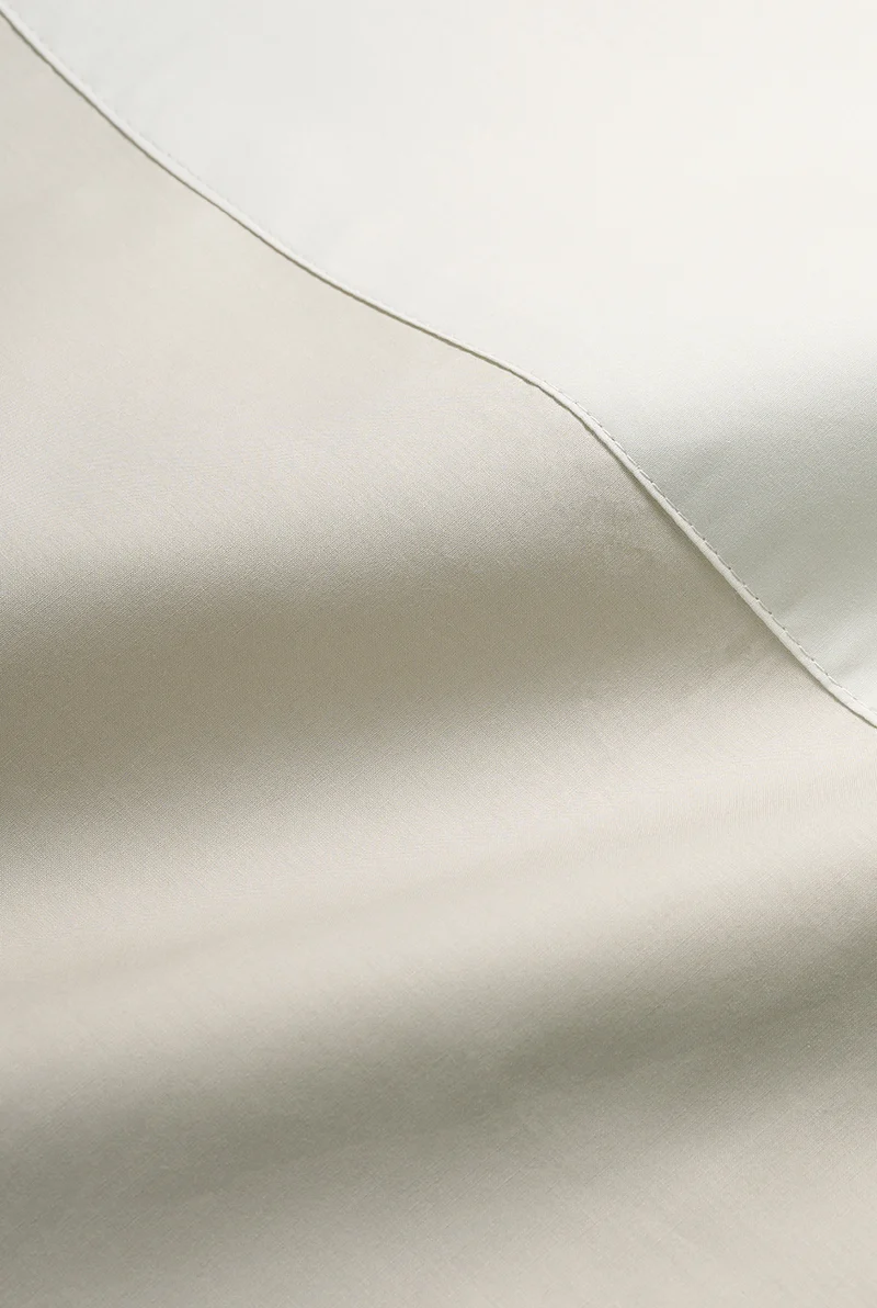 Percale Cotton Summer Cuff Sheet – Midgrey / Light Grey