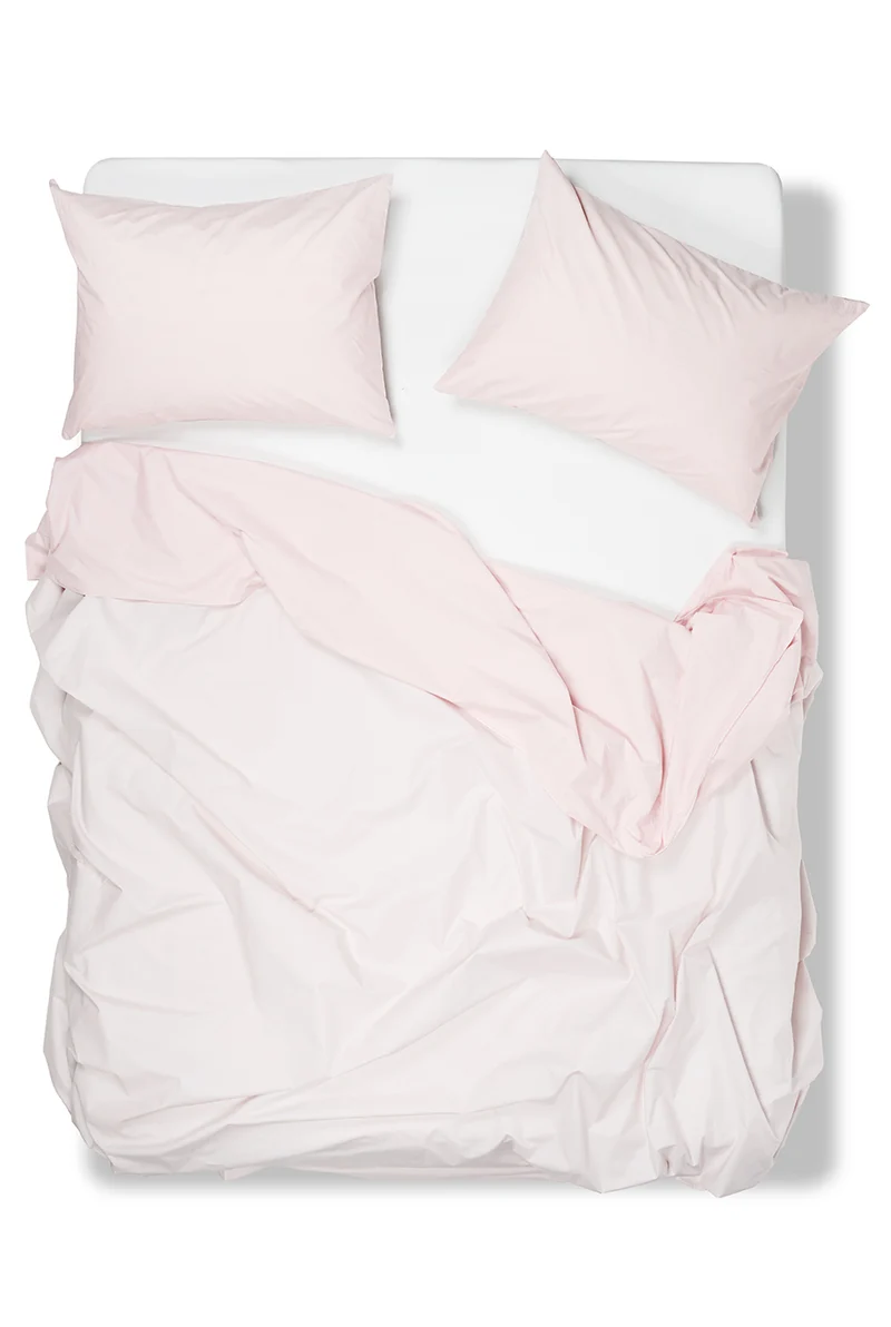 Percale Cotton Summer Cuff Sheet – Blush / Desert
