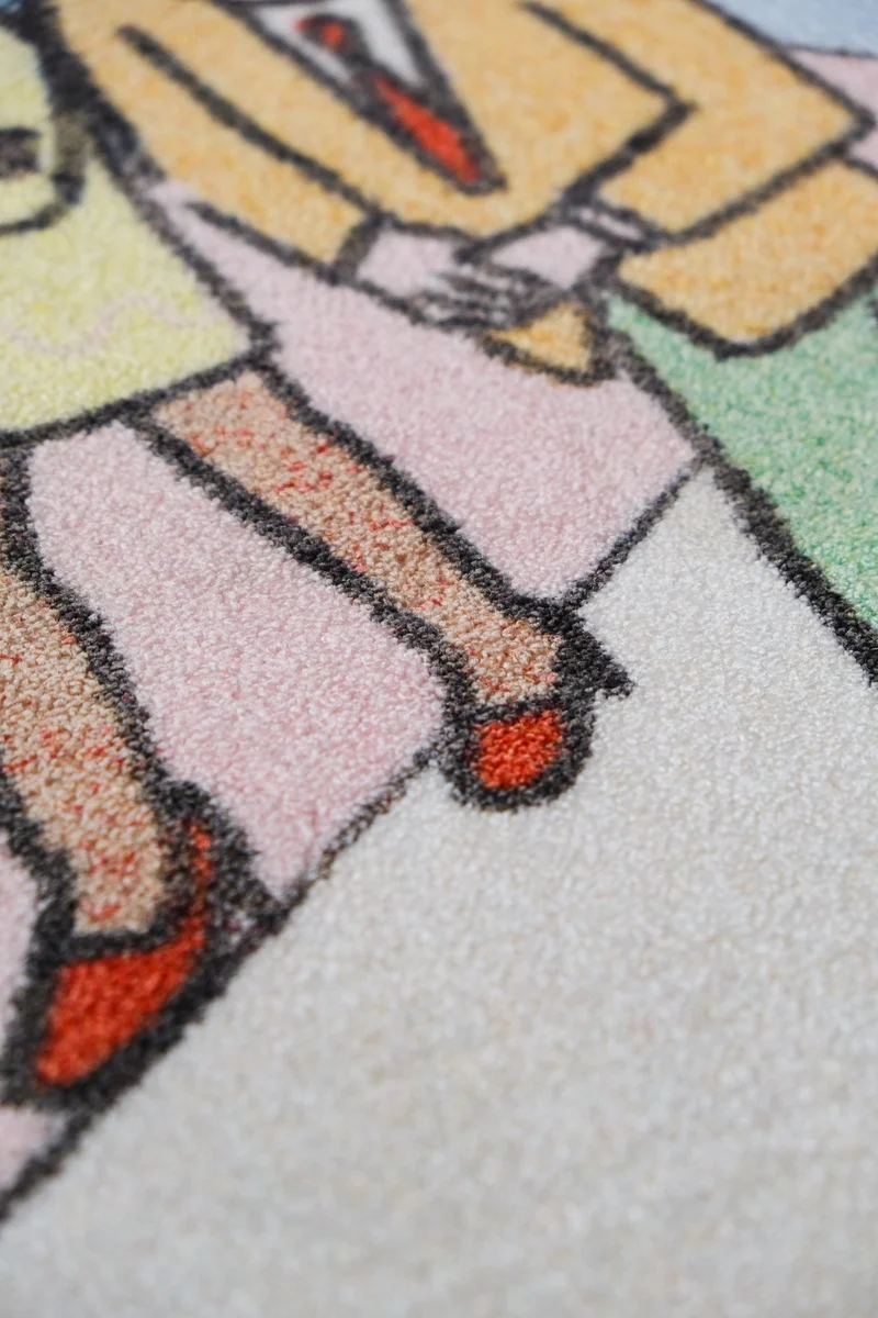 "Lobby" Recycled Artist Rug by Klaus Kremmerz