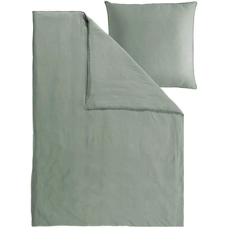 Halbleinen Bettwäsche - Rost - 155x220cm + 80x80cm + 40x80cm