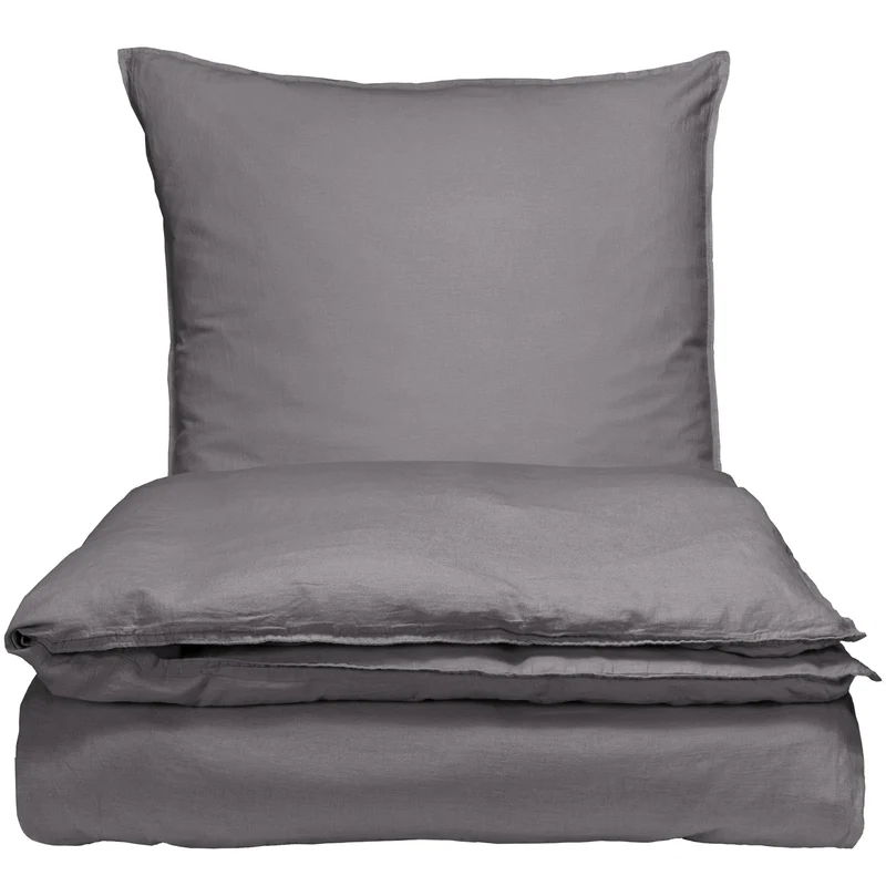 Halbleinen Bettwäsche - Rost - 155x220cm + 80x80cm + 40x80cm