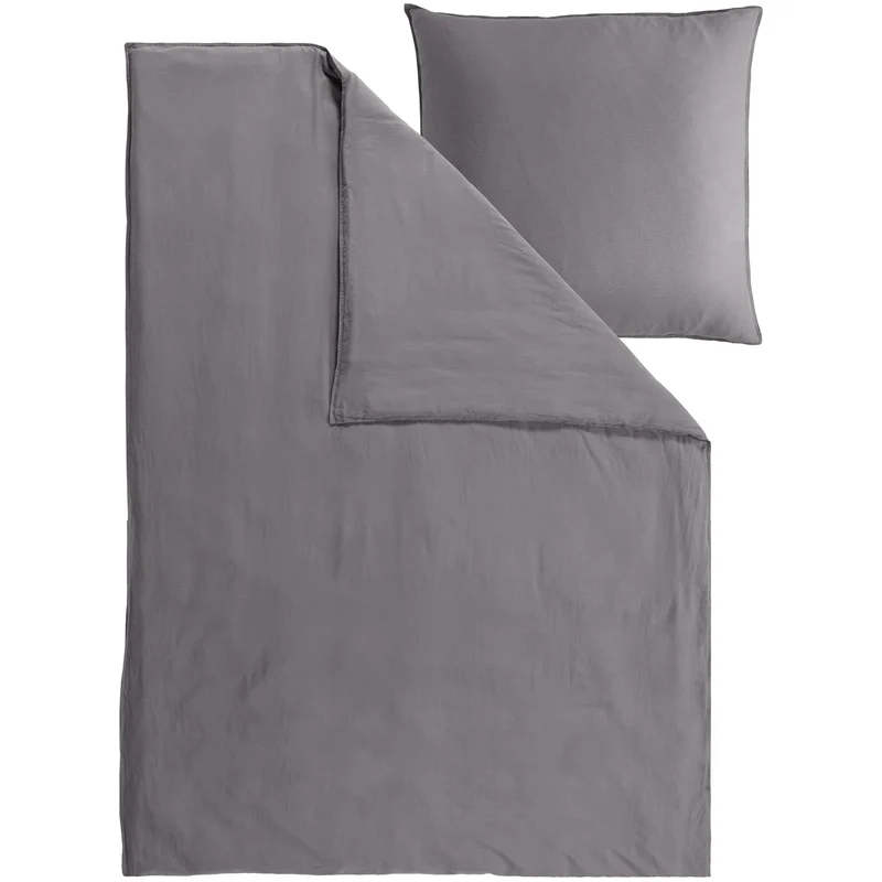 Halbleinen Bettwäsche - Rost - 155x220cm + 80x80cm + 40x80cm