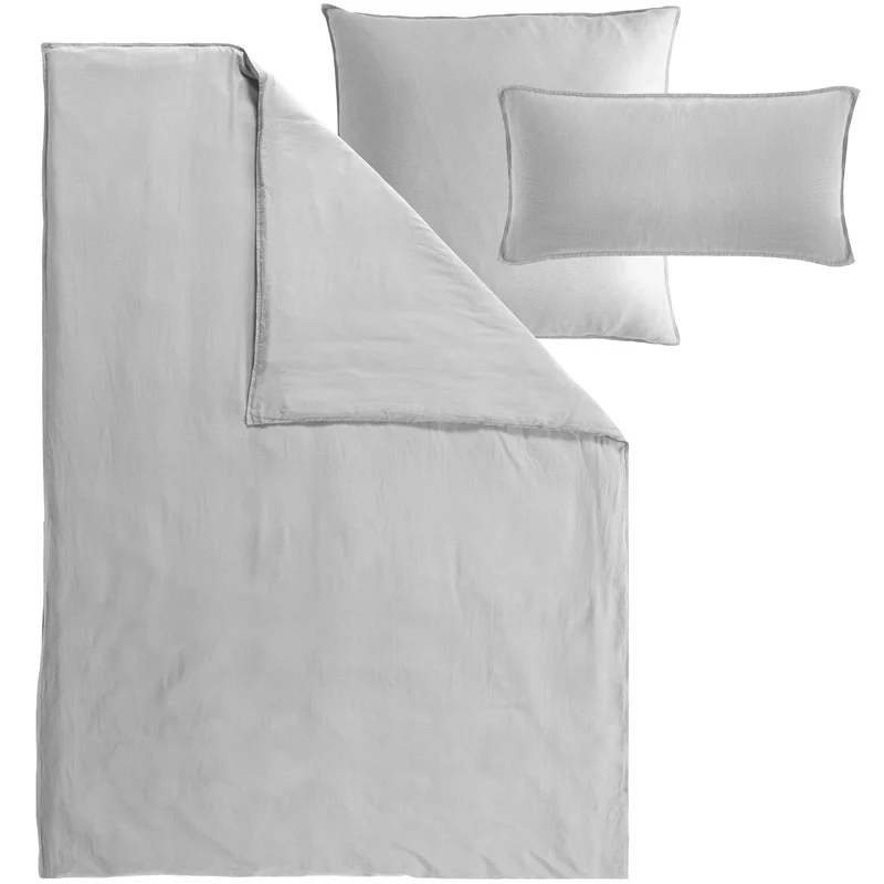 Halbleinen Bettwäsche - Rost - 155x220cm + 80x80cm + 40x80cm