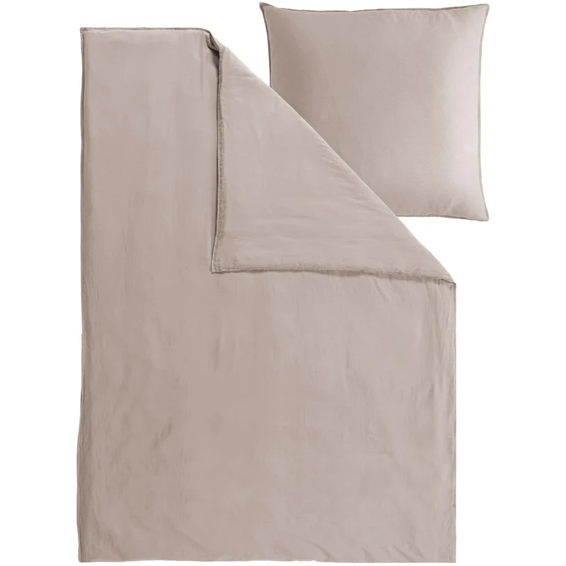 Halbleinen Bettwäsche - Rost - 155x220cm + 80x80cm + 40x80cm