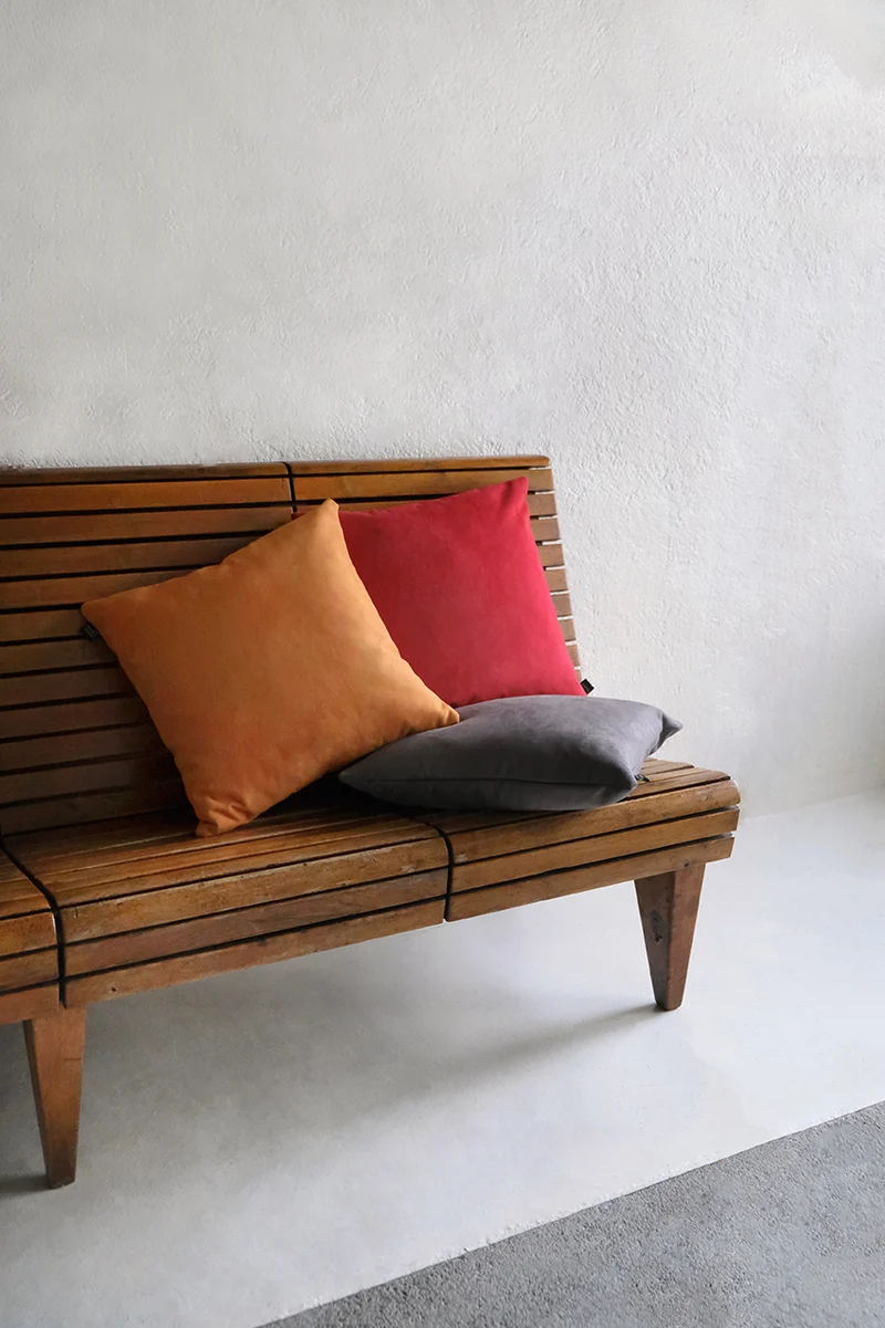 Microsuede Cushion Colour Orange