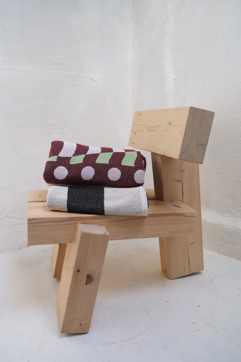 Cotton Blanket “Morcote” by Paolo Giacomazzi