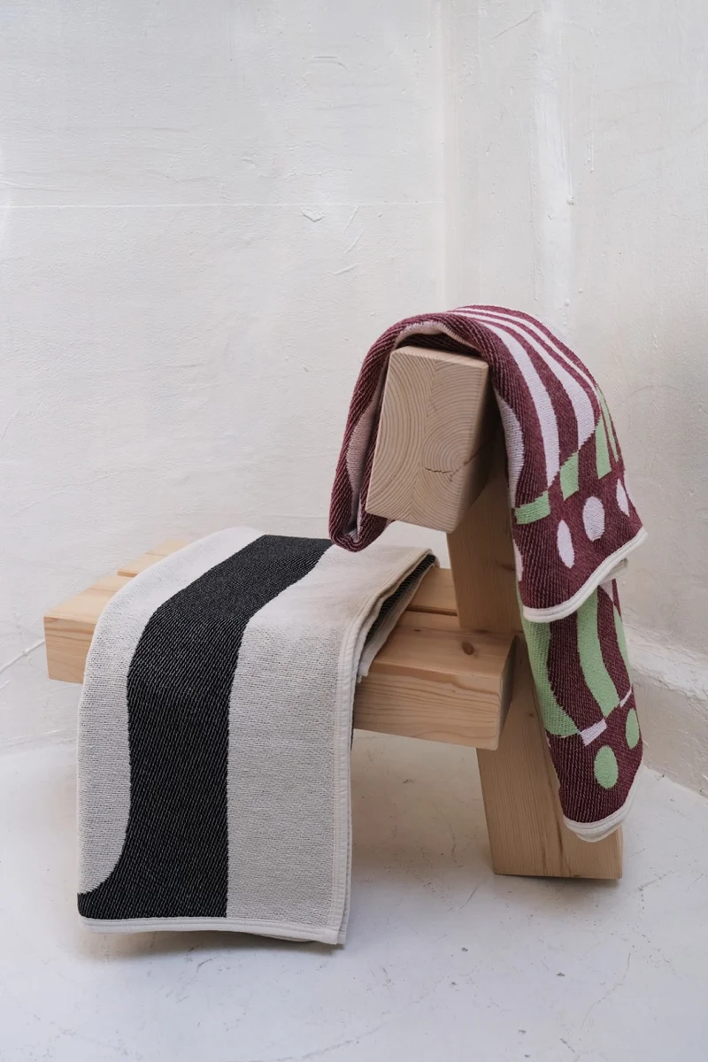 Cotton Blanket “Morcote” by Paolo Giacomazzi