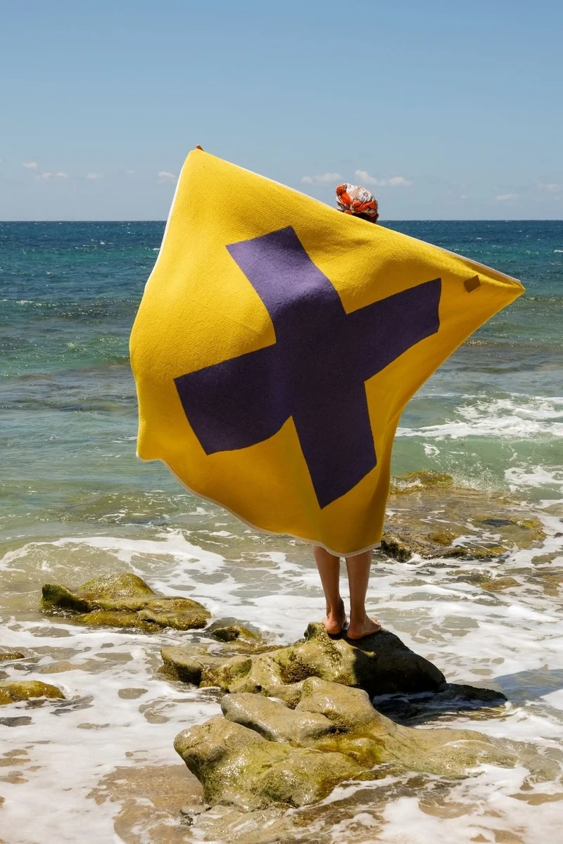 Cotton Blanket "X Marks The Spot " by Michele Rondelli