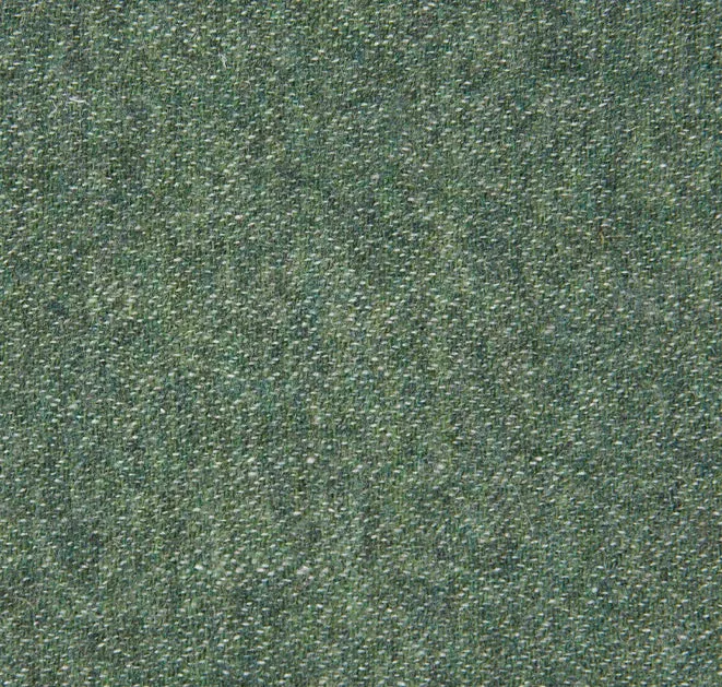 Recycled Wool Curtains Mid-Weight in Moss Green Colour