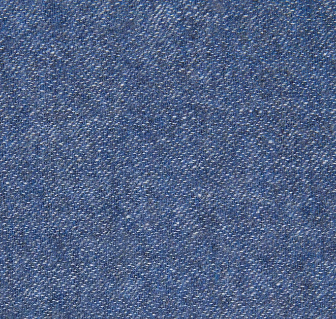 Recycled Wool Curtains Mid-Weight in Denim Blue Colour