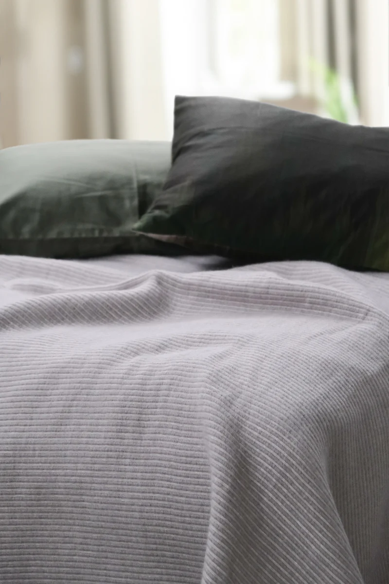 Bedspread Norwegian Wool - Light Grey