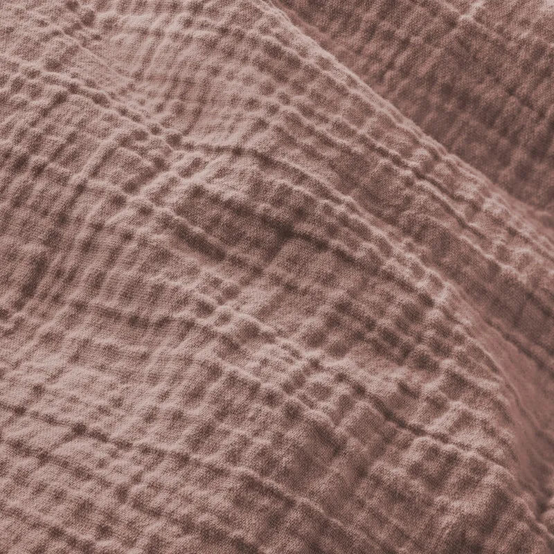 Musselin Bettwäsche Doppelbett - Hellbraun - 200x220 + 2x80x80 cm