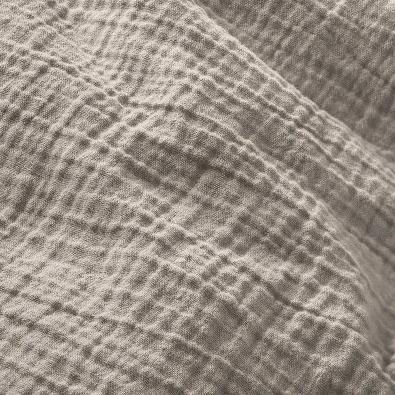 Musselin Bettwäsche Doppelbett - Hellbraun - 200x220 + 2x80x80 cm