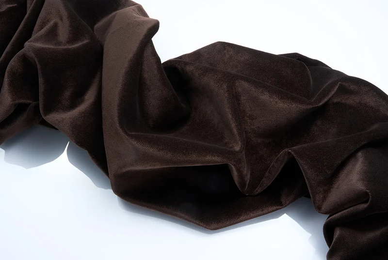Velvet Curtain in Marron Brown Color- Extra Wide