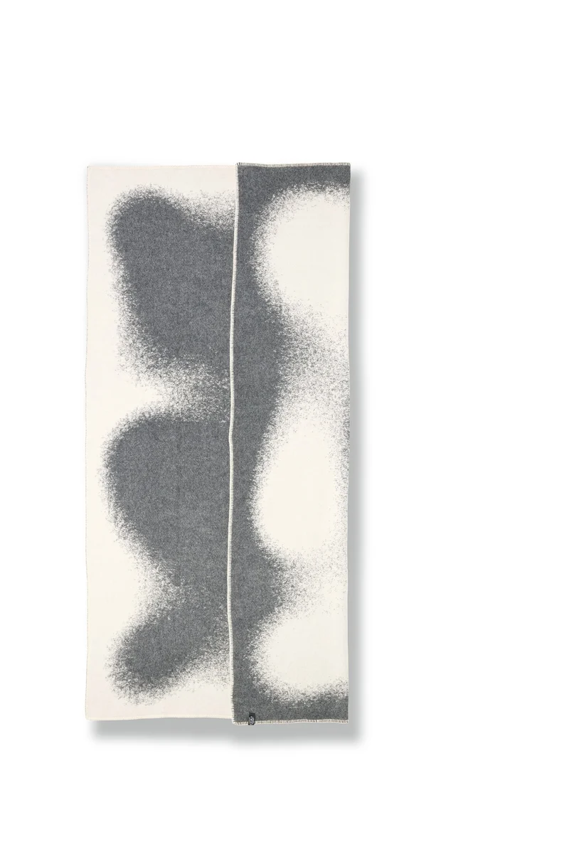 Wool Blanket "Graphite Dust" by Felix Pfäffli