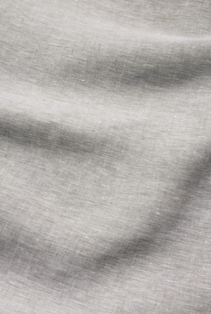 Linen Bedding "Light Melange" in Grey Color
