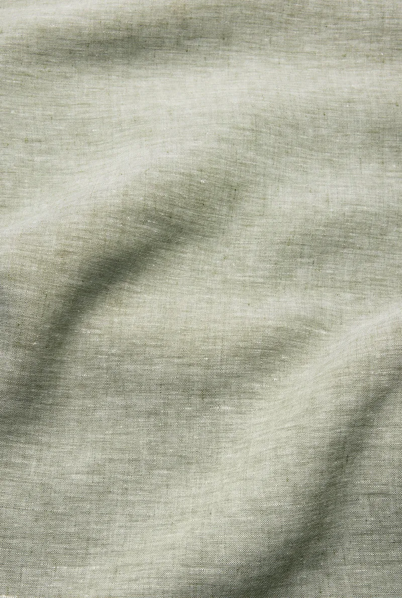 Linen Bedding "Light Melange" in Green Colour