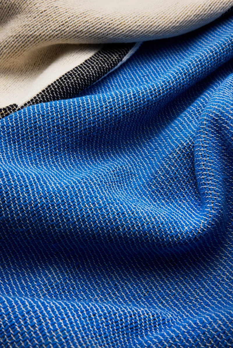 Cotton Blanket "Too Blue" by Emily Nam
