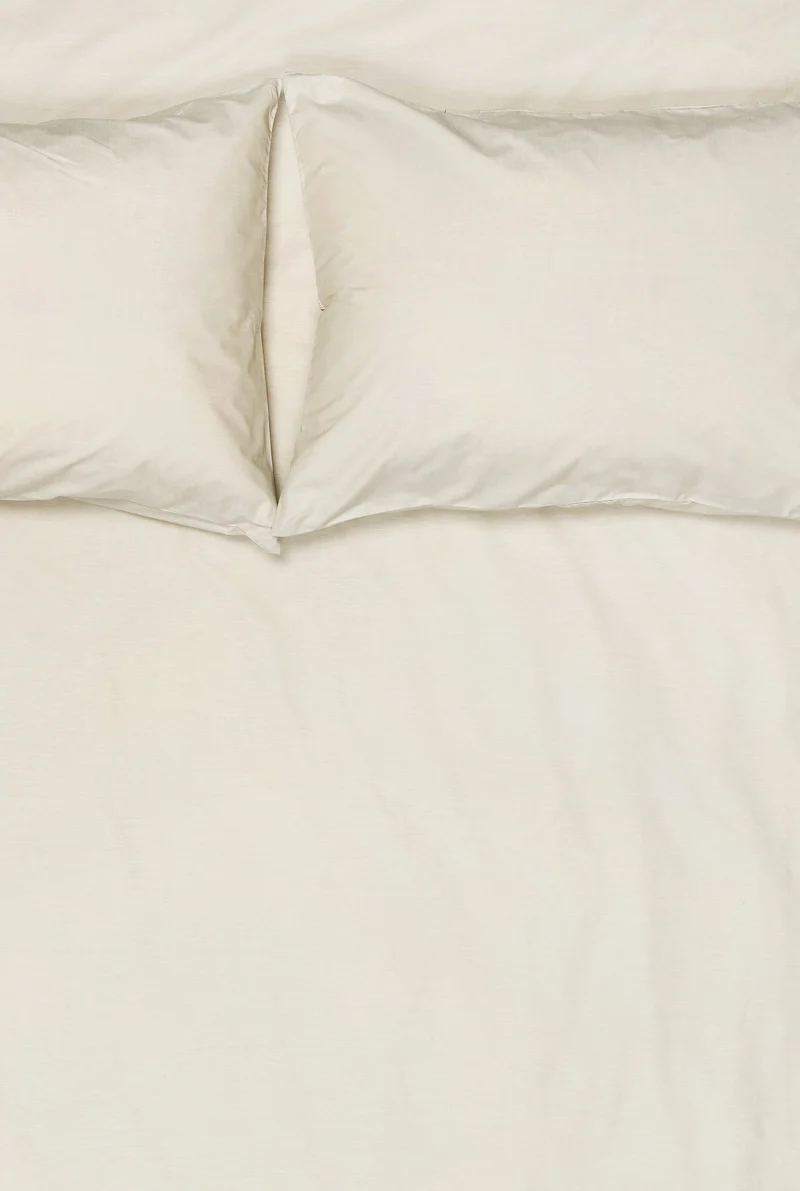 Pima Cotton Percale Bedding "Melange" - Sand