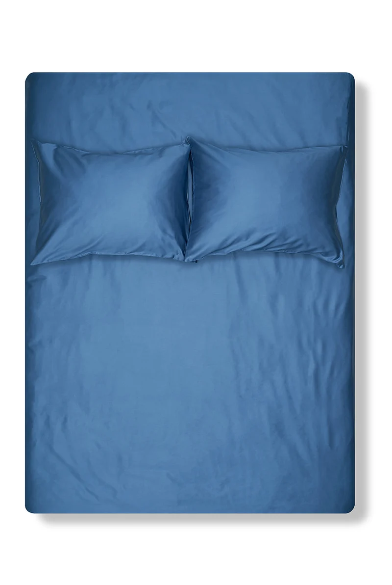 Egyptian Cotton Sateen Bedding in Blue Color
