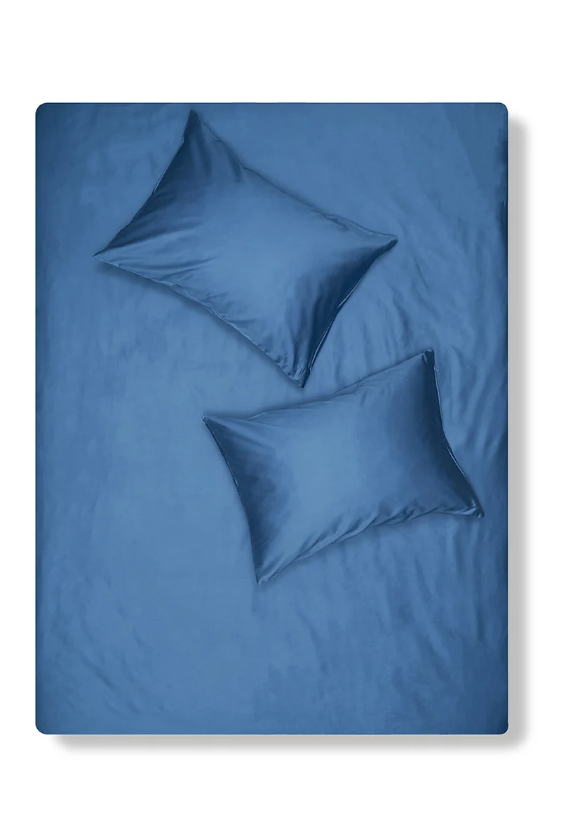Egyptian Cotton Sateen Bedding in Blue Color
